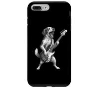 Brittany Spaniel Tocando Bajo Música Rock Perro Amante Carcasa para iPhone 7 Plus/8 Plus