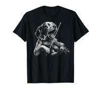 Brittany Spaniel Tocando Violinista Perro Amante Camiseta