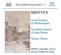 Britten: Seven Sonnets of Michelangelo; The Holy Sonnets of John Donne; Winter Words (2004-01-26)