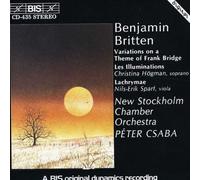 Britten: Variations on a Theme of Frank Bridge/Les Illuminations/Lachrymae