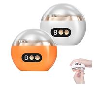 Brittrove 3-in-1 Automatic Fingernail Trimmer Quiet, Voguehom Multi-Functional Electric Nail Trimmer, 3 Speed Adjustable, USB Rechargeable for Adults Seniors (White+Orange)