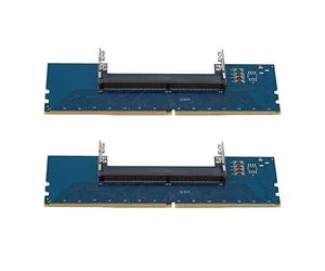 BRIUERG 2 adaptadores de conector RAM DDR4 SO-DIMM a DIMM de escritorio, adaptador de tarjetas de memoria de PC de sobremesa, adaptador convertidor de tarjetas de memoria