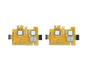 BRIUERG 2 herramientas de detección PCI-E multiuso tarjeta de diagnóstico portátil de escritorio poste de prueba LED indicador PC placa base analizador de depuración