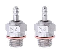 BRIUERG 2 piezas de bujías incandescentes para motor caliente accesorios para camión Nitro reemplazar OS RC coche 70117, N3