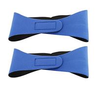 BRIUERG 2 x Pelo de natación para mujeres hombres adultos niños neopreno oído natación diadema (azul/M
