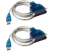 BRIUERG 2X Cable USB A Paralelo IEEE 1284 Impresora (Conecta Tu Vieja Impresora Paralela A Un Puerto USB)
