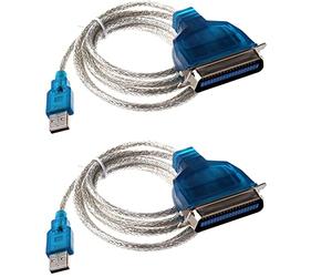 BRIUERG 2X Cable USB A Paralelo IEEE 1284 Impresora (Conecta Tu Vieja Impresora Paralela A Un Puerto USB)