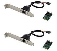 BRIUERG 2X I225-V M.2 B+M Tarjeta de red de servidor de un solo puerto 2.5G I225 B3 Tarjeta de red de equipo de control industrial