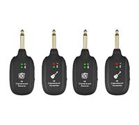 BRIUERG 2X Inalámbrico de Guitarra Receptor de Transmisor Recargable de Transmisión Acústica de 20Hz-20KHz para Bajo de Guitarra Eléctrica