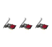 BRIUERG 3 tarjetas PCIE Gigabit Tarjeta de red 10/100/1000Mbps RJ45 Tarjeta de red con cable PCI-E Adaptador de red Tarjeta LAN