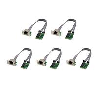 BRIUERG 5 tarjetas de red Mini PCIE M.2 A+E a RTL8111F Gigabit Ethernet de un solo puerto RJ45 Ethernet