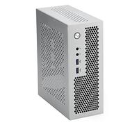 BRIUERG A09 HTPC - Funda para ordenador Mini ITX Gaming PC Chasis de escritorio USB 3.0 Funda para computadora en casa, color plateado