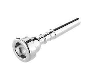 BRIUERG Boquilla de trompeta para tamaño 7C, bañada en plata