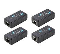 BRIUERG Extensor POE de 4X 1 puerto 10/100Mbps con entrada/salida estándar IEEE 802.3Af para distancia de transmisión de cámara IP