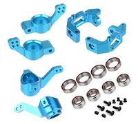 BRIUERG Para 1/10 94123 94111 piezas de actualización 102010 102011 102012 02013 02014 02015 bola de aluminio juego de montaje de buje de dirección, azul