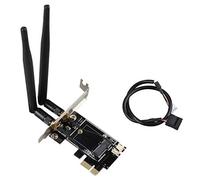 BRIUERG PCI-E X1 a M.2 NGFF E-Key WiFi Adaptador de red inalámbrica con Bluetooth para PC de escritorio