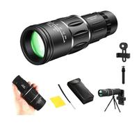Brivibe Monocular Bifocal Optical Zoom Telescope, 16X52 High Definition Monocular, Micro-Light High-Definition monocular telescopeTelescope, Suitable for Travel (Black)