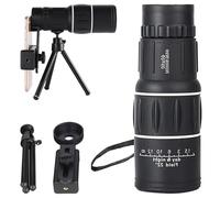 Brivibe Monocular Bifocal Optical Zoom Telescope, 40X60 High Definition Monocular Telescope with Smartphone Adapter Tripod, Suitable for Bird Watching and Travel (Black)