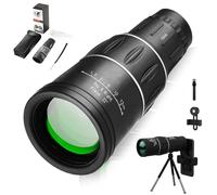 Brivibe Monocular Bifocal Optical Zoom Telescope, Monocular Telescope For Smartphone, 16x52 High Definition with Smartphone Adapter & Tripod for Bird Watching Hiking Travel Concert (16x52,Standard)
