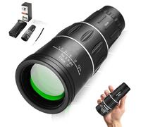 Brivibe Monocular Bifocal Optical Zoom Telescope, Monocular Telescope For Smartphone, 16x52 High Definition with Smartphone Adapter & Tripod for Bird Watching Hiking Travel Concert (10x42,Standard)