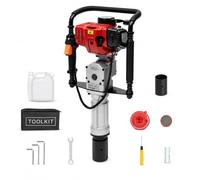 BRIVV 52CC 2-Takt Gasolina Stack Ramme 2,3PS 1900W T Postes Ramme para | Con manga de 55 mm y 70 mm, 800 - 2800 ppm, enfriamiento por aire de un solo cilindro para jardín, agricultura y construcción