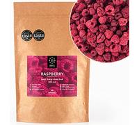 BRIX Frambuesa liofilizada | Frambuesa Deshidratada Enteras 100% Naturales 85g | Premio de Gran Sabor de Frutos Secos | Sin OGM, Gluten, Vegano y Retenido de Vitaminas