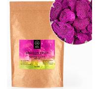 BRIX Fruta del Dragón liofilizada | Pitahaya Seca 100% Natural 95g | Premio de Gran Sabor de Frutos Secos | Sin OGM, Gluten, Vegano y Retenido de Vitaminas