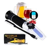 Brix Mosto De Cerveza Y Vino Refractómetro ATC Doble Escala 1.000-1.120 & Brix 0-32%