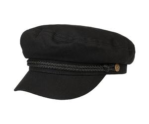 BRIXTON Gorra Marinera New Fiddler Gorro de Marinero Baker Boy (L (59-60 cm) - Negro)