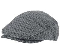 Brixton Hooligan Snap Cap Beret, Gris, Negro, M Unisex Adulto