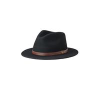 Brixton Messer Fedora Sombrero, negro, tamaño L