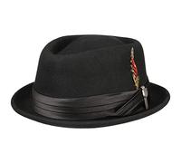 Brixton Sombrero tradicional rojo fuego / negro, Talla 57-58