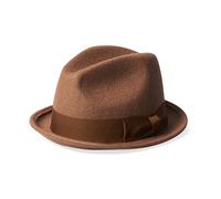 BRIXTON Staten Fedora, marrón Claro, Talla única Unisex Adulto