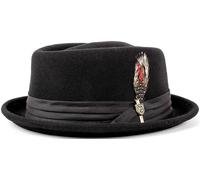 Brixton Stout Pork Pie Sombrero, negro, tamaño L