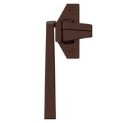 BRIXWELL Mango de leva, tipo derecho, material fundido a presión, acabado marrón cacao, altura de placa de montaje de 1-1/2 pulgadas, montaje de bloqueo de leva para marco de base de proyección de 11