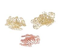 Briyaui Clips de Papel con Forma de Guitarra, Clips de Metal Duraderos | Diseño ligero, Incluye 30 piezas, Función antideslizante, Ideal para documentos, Adecuado para marcapáginas