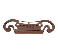 Briyaui Puente de Guitarra de Palo de Rosa, Diseño de Bigote, Acústica | Repuesto para Guitarra Folk Palisandro Tono Claro, Forma de Bigote, Veta Suave