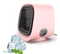 Briza - Ventilador enfriador de aire, aire acondicionado portátil Briza Ac/Festberg/Shirem Cooling Ac, ventilador recargable silencioso, ventiladores de refrigeración portátiles silenciosos con 3