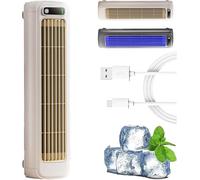 Briza - Ventilador enfriador de aire, aire acondicionado portátil Briza Ac/Festberg/Shirem Cooling Ac, ventilador recargable silencioso, ventiladores de refrigeración portátiles silenciosos con 3