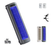 Brizac Cooling Ace, BrizaAC Air Conditioner, Qinux Portable Air Conditioner, Enjoy A Quick, Natural, And Healthy Cool Down, New Cooling Portable A/C, Desktop for Bedroom,Kitchen,Office (Gray)