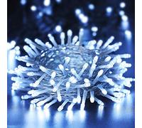 BrizLabs 20m 200 LED Cadena de Luces, LED Luz Cadena Ligera Navidad Blanco Frío Exterior Guirnalda Luminosa Impermeable con 8 Modos, Decoración Interior para Casa Jardín Balcón Fiestas