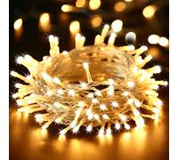 BrizLabs 22m 200 LED Cadena de Luces, LED Luz Cadena Ligera Navidad Impermeable Exterior Guirnalda Luminosa con 8 Modos, Decoración Interior para Casa Jardín Balcón Fiestas (Blanco Cálido)