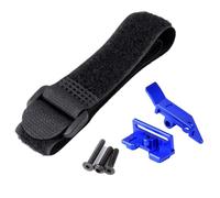 BRKRC Bandeja de montaje de batería de aluminio con correa para Tra-xxas 1:16 Mini Maxx 4WD 1/1:10 Mini XRT VXL-3S Monster Truck Upgrades (azul)