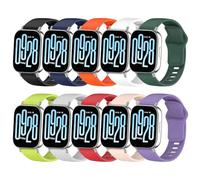BRLYYOE 10PCS Correas para Xiaomi Redmi Watch 5 Active, Pulseras Redmi Watch 5 Lite Colorido Suave Silicona Reloj Recambio Correa Transpirable Pulsera de Repuesto para Redmi Watch 5 Active/5 Lite