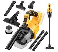 Brngeqi Aspiradora inalámbrica para batería De-Walt de 20 V, aspiradora de mano de 100 AW con filtro HEPA lavable, aspiradora portátil de 55 CFM para coche/pelo de mascotas/alfombras/suelos duros (sin