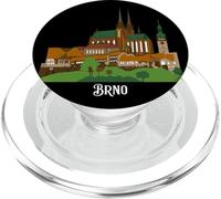 Brno República Checa Viaje Souvenir City Monumento Regalo PopSockets PopGrip para MagSafe