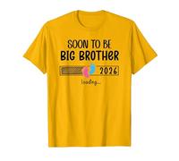 Bro Big Brother EST 2026 Soon to Be Big Brother Loading 2026 Camiseta, Hombre, Dorado Brillante, L