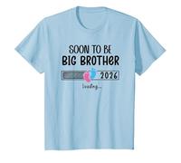 Bro Big Brother EST 2026 Soon to Be Big Brother Loading 2026 Camiseta, Niños, Azul Bebé, 10 años