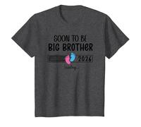 Bro Big Brother EST 2026 Soon to Be Big Brother Loading 2026 Camiseta, Niños, Jaspeado Oscuro, 10 años