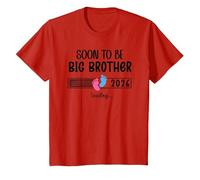 Bro Big Brother EST 2026 Soon to Be Big Brother Loading 2026 Camiseta, Niños, Rojo, 6 años